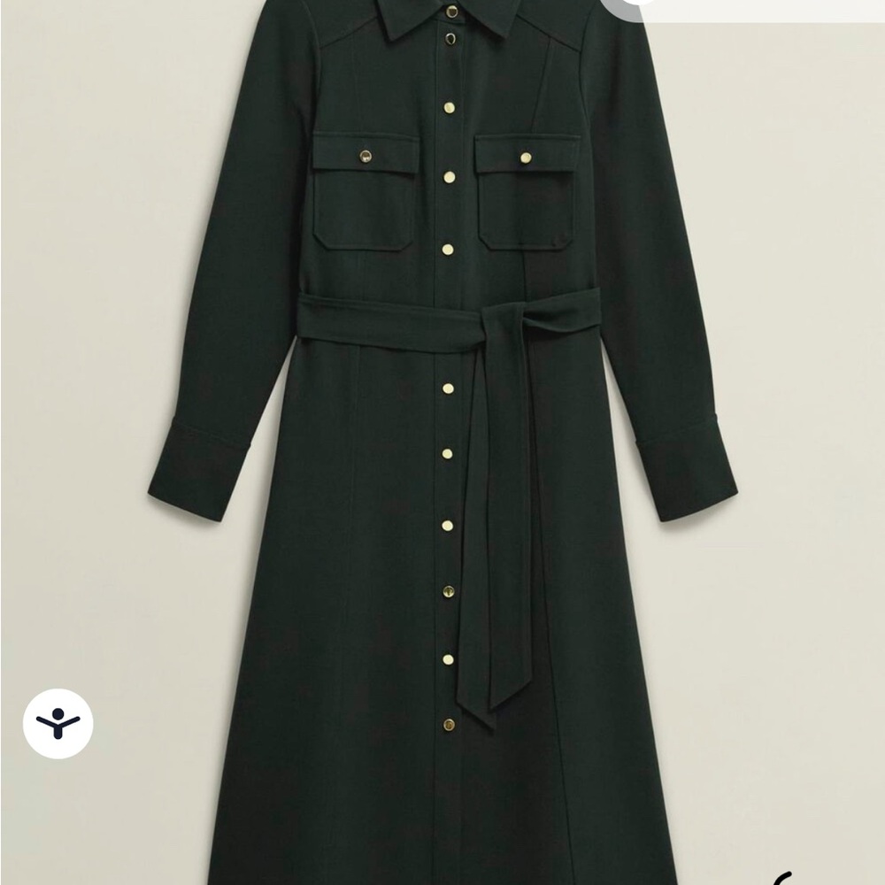 Hobbs London Pricilla Black Shirt Dress (NWT)